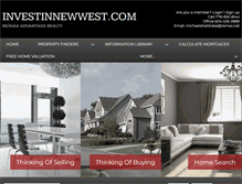 Tablet Screenshot of investinnewwest.com